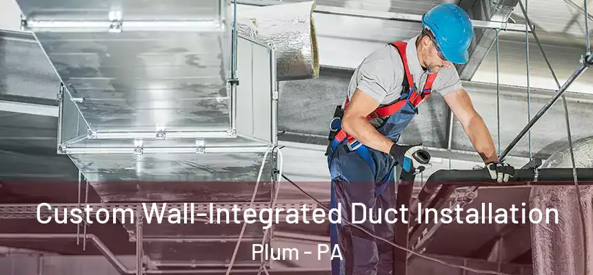 Custom Wall-Integrated Duct Installation Plum - PA